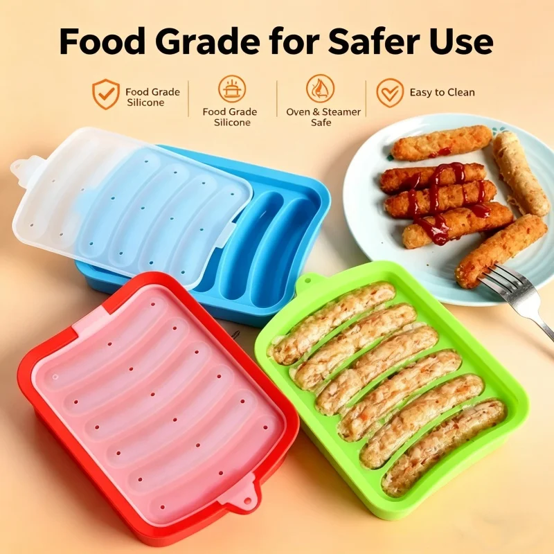 Baby Food With Meat - Food Grade Silicone Sausage Mold with