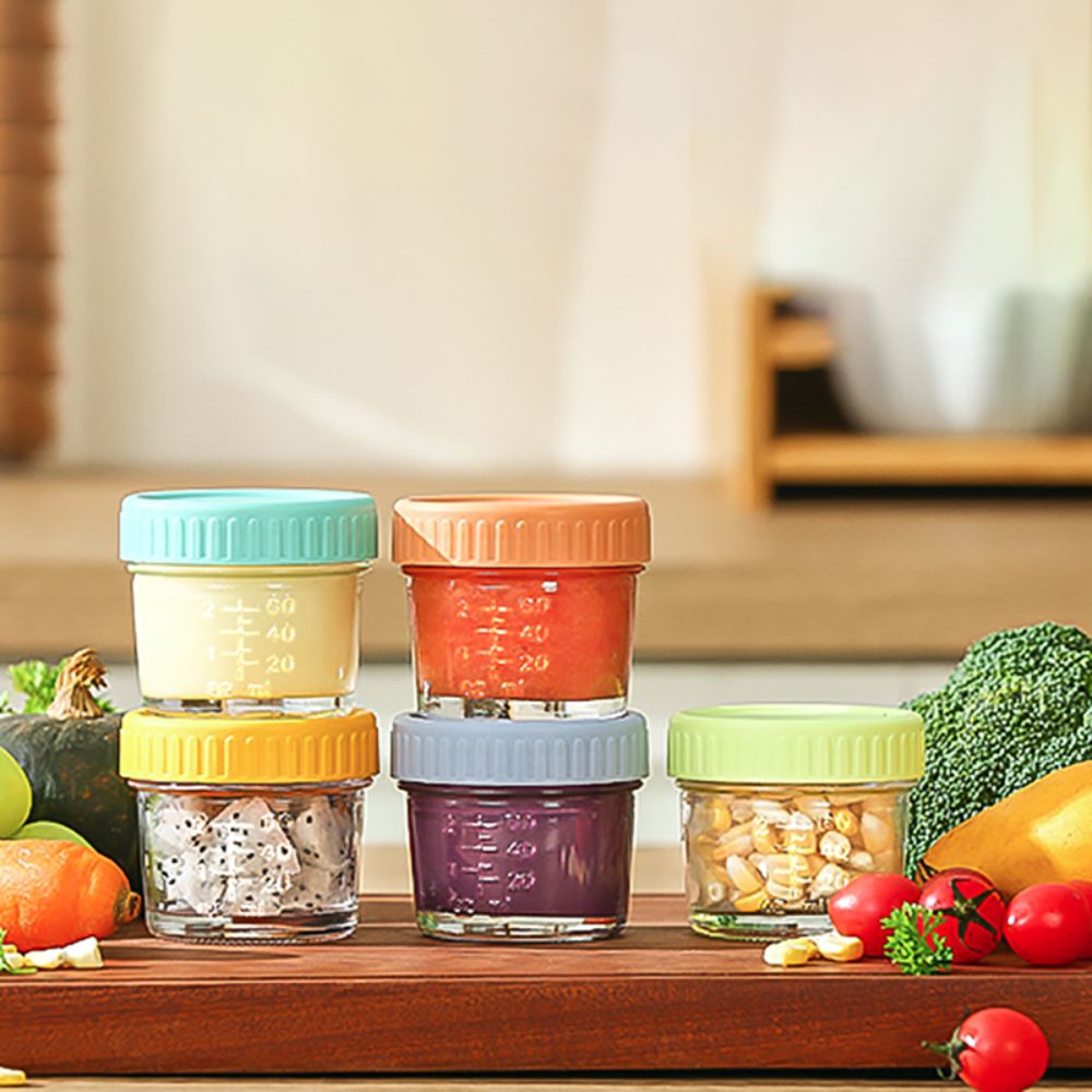 Baby Food In Jar - 6pcs Mason Jar Glass Baby Food