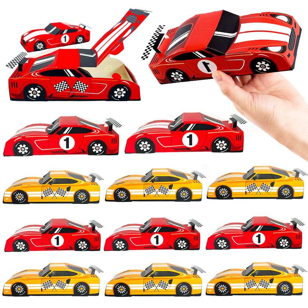 Baby Food Container - 10/20/30pcs Racing Car Theme Gift Box