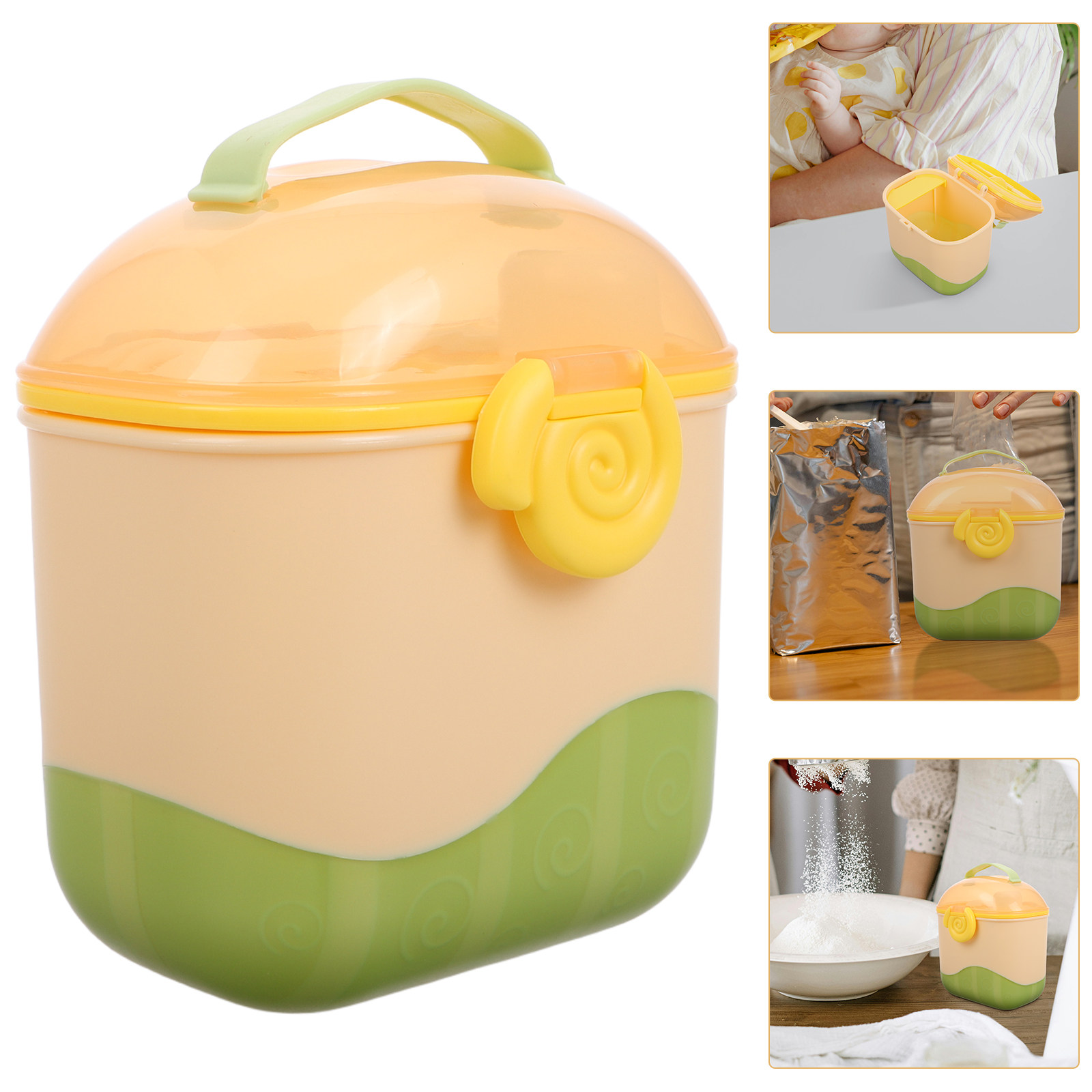Baby Food Container - Baby Multicompartment Milk Powder Dispenser Portable