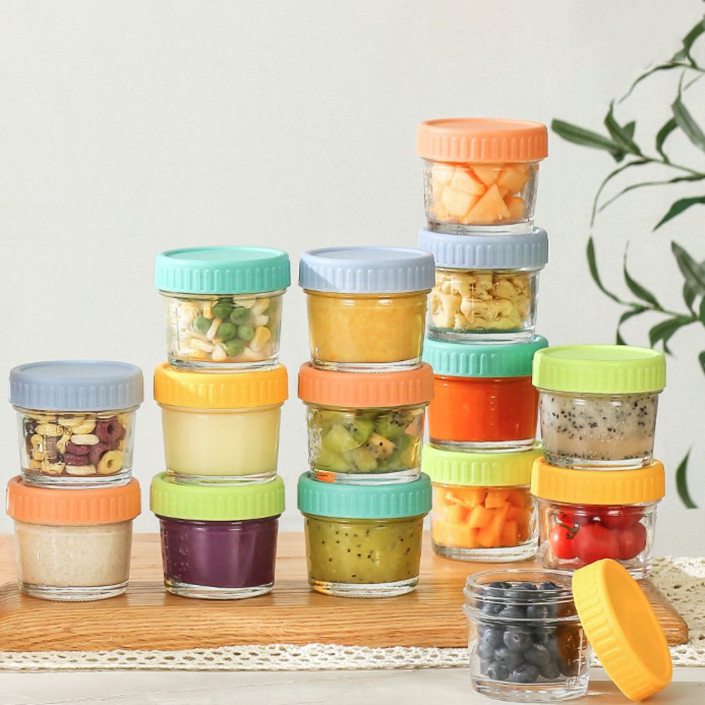 Baby Food In Jar - 6pcs Glass Baby Food Jar Reusable