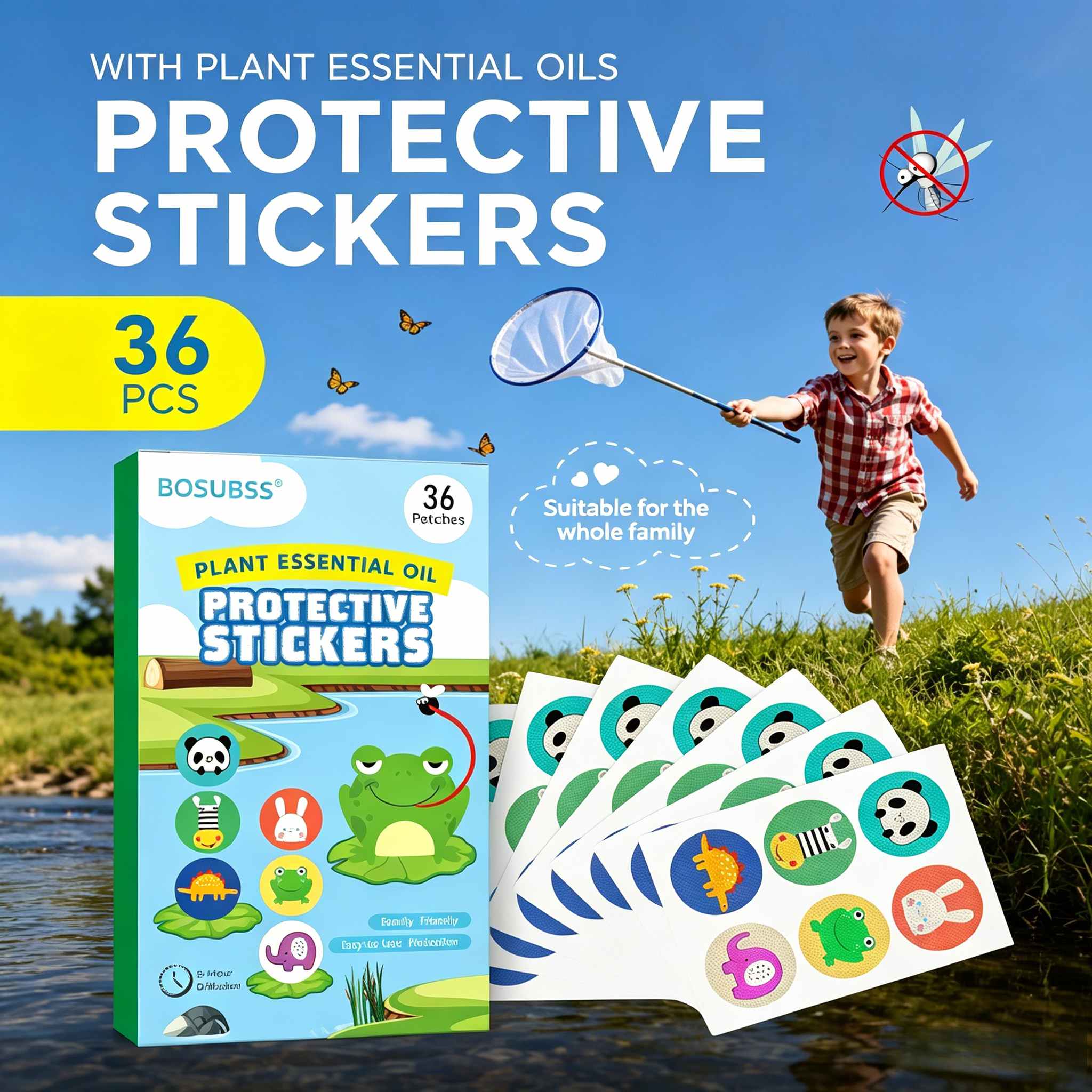 Baby Food Oil - HITWORKER 36Pcs Kids Mosquito Repellent Stickers