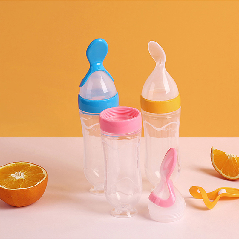 Baby Food Diet - Squeezing Feeding Bottle Silicone Newborn Baby