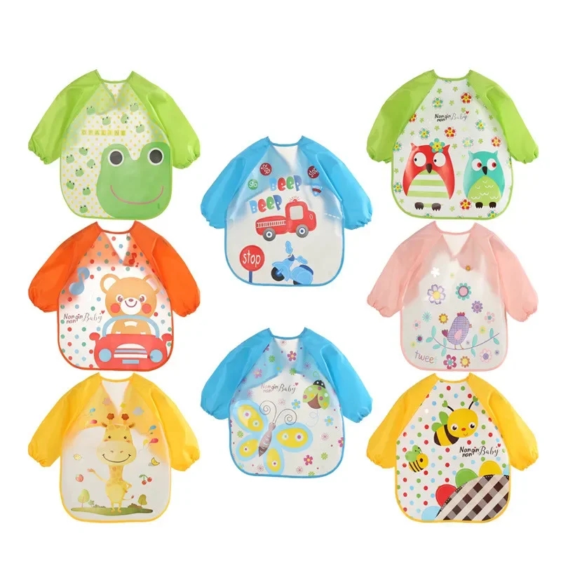 Baby Food Eat - Waterproof EVA Full Sleeve Baby Bibs