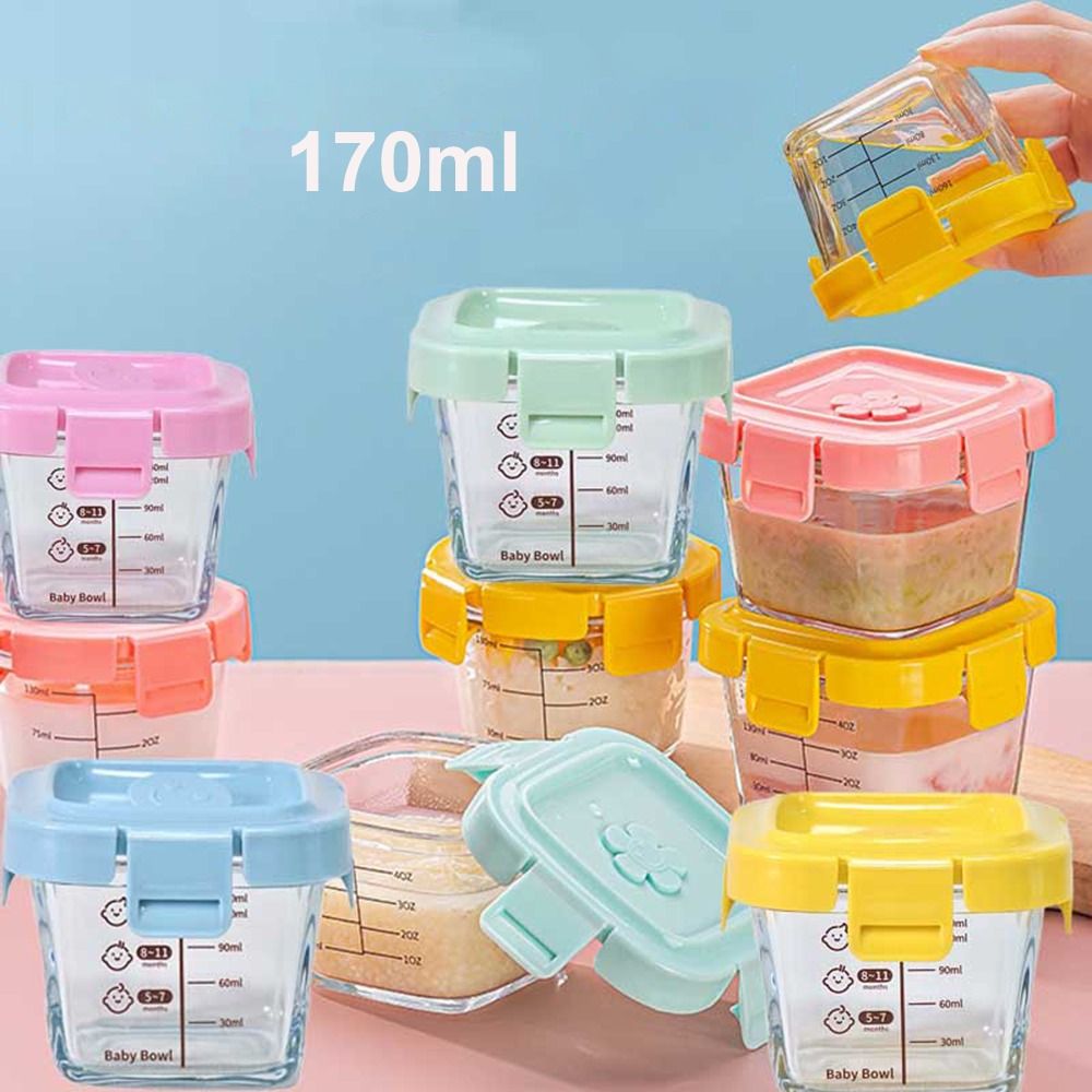 Baby Food In Jar - 170ml Glass Food Storage Box Frozen