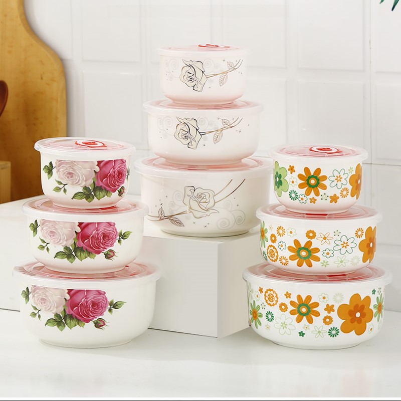 Baby Food Container - Three-piece set, fine bone china lunch
