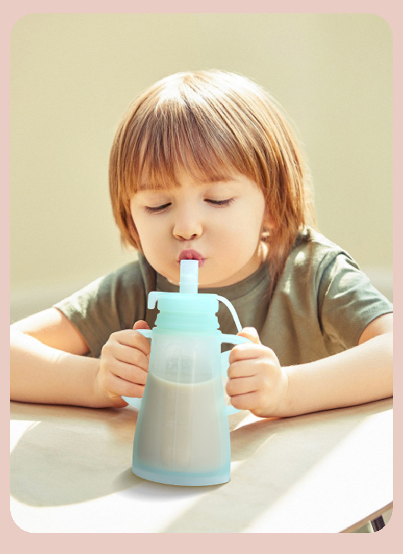 Baby Food In Jar - New Reusable Silicone Breast Milk Storage