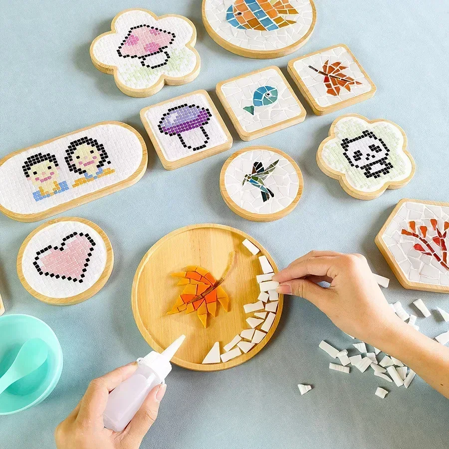 Baby Food Eat - Handmade DIY Mosaic Cup Mat Bottom