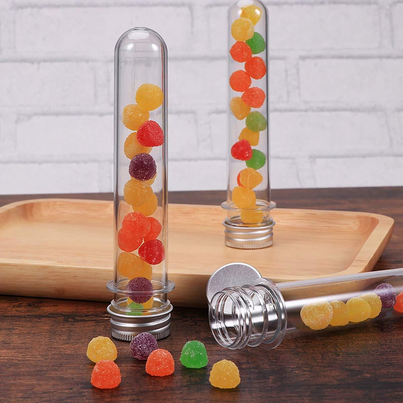 Baby Food In Jar - 1/5Pcs Plastic Lab Test Tubes Transparent