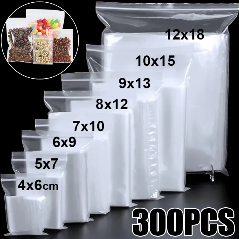 Food Pouch Reusable - Wholesale Thicken Zipper Sealed Bags Clear