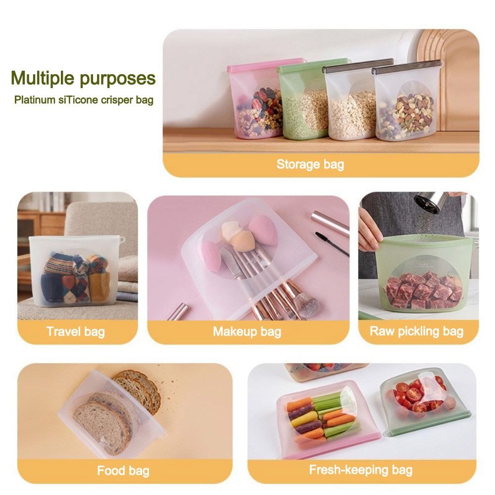 Silicone Food Preservation Bag - огляд і ціна Food Pouch Reusable