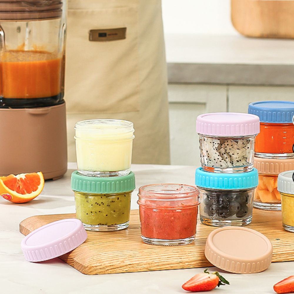 6pcs Mason Jar Glass Baby Food - огляд і ціна Baby Food In Jar