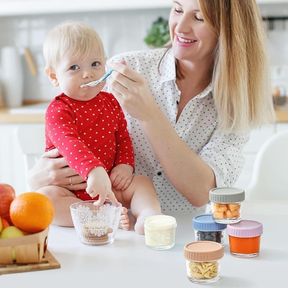 6pcs Mason Jar Glass Baby Food - огляд і ціна Baby Food In Jar
