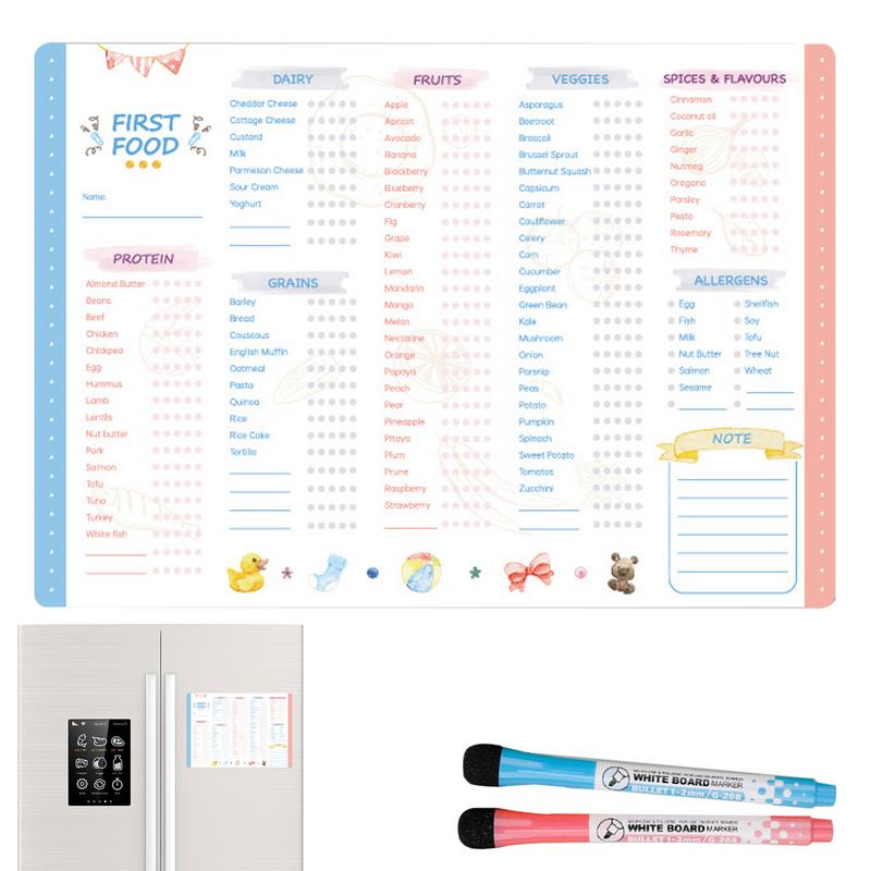 Reusable First Foods Tracker C - огляд і ціна Baby Food Journal