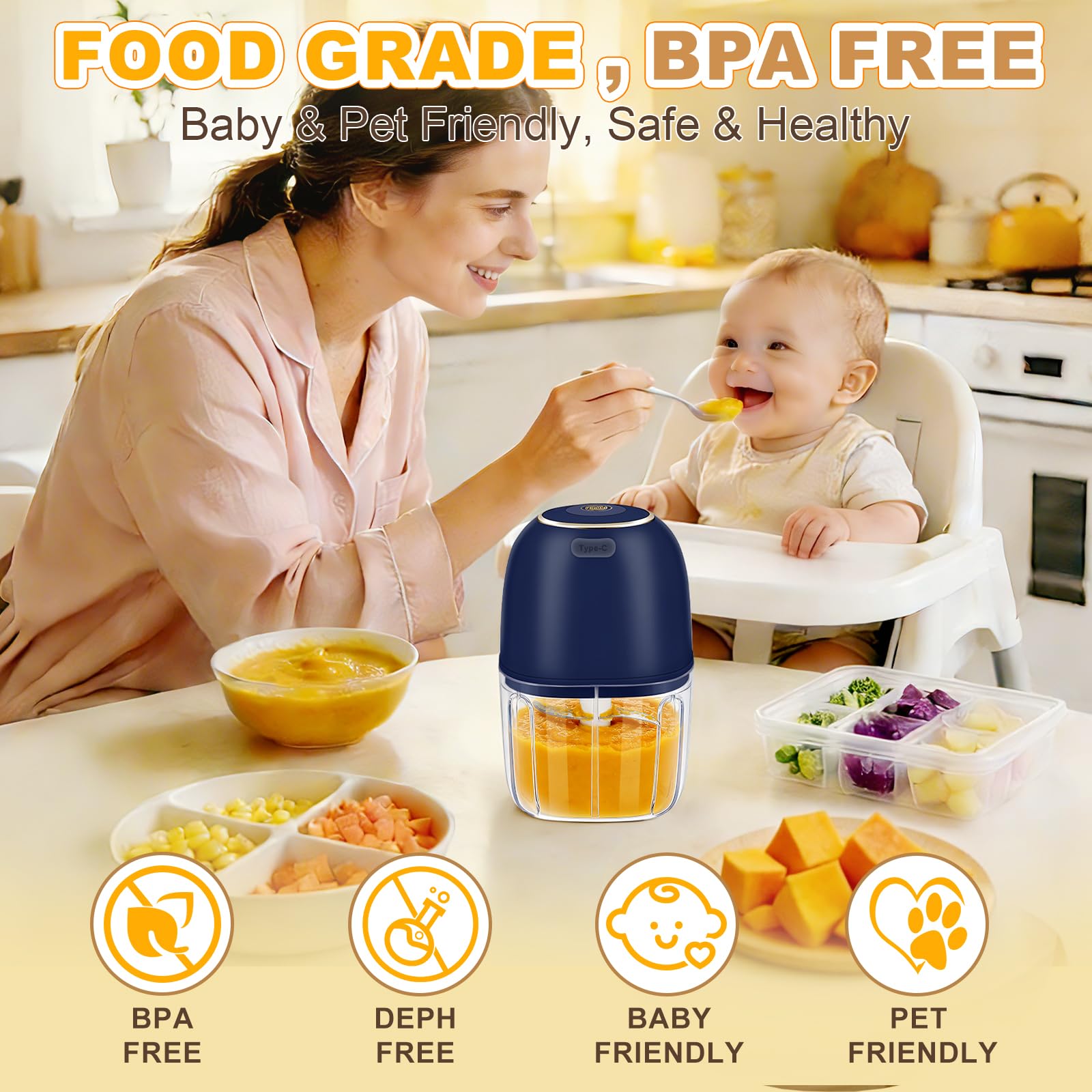 Electric Garlic Chopper, Cordl - огляд і ціна Baby Food With Meat