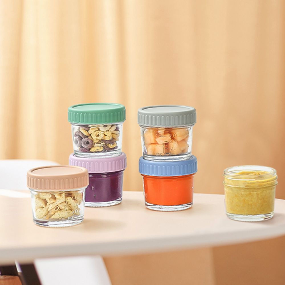 6pcs Glass Baby Food Jar Reusa - огляд і ціна Baby Food In Jar