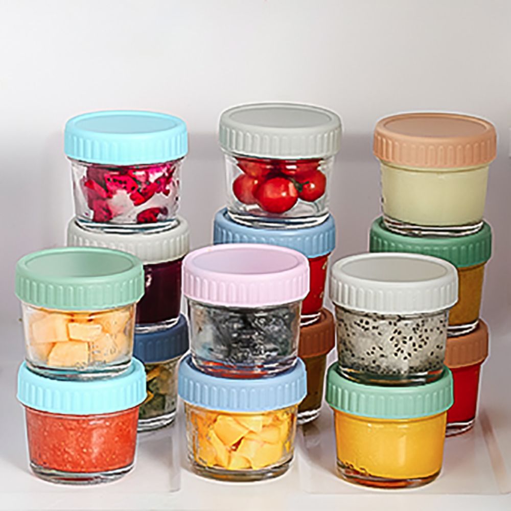 6pcs Glass Baby Food Jar Reusa - огляд і ціна Baby Food In Jar