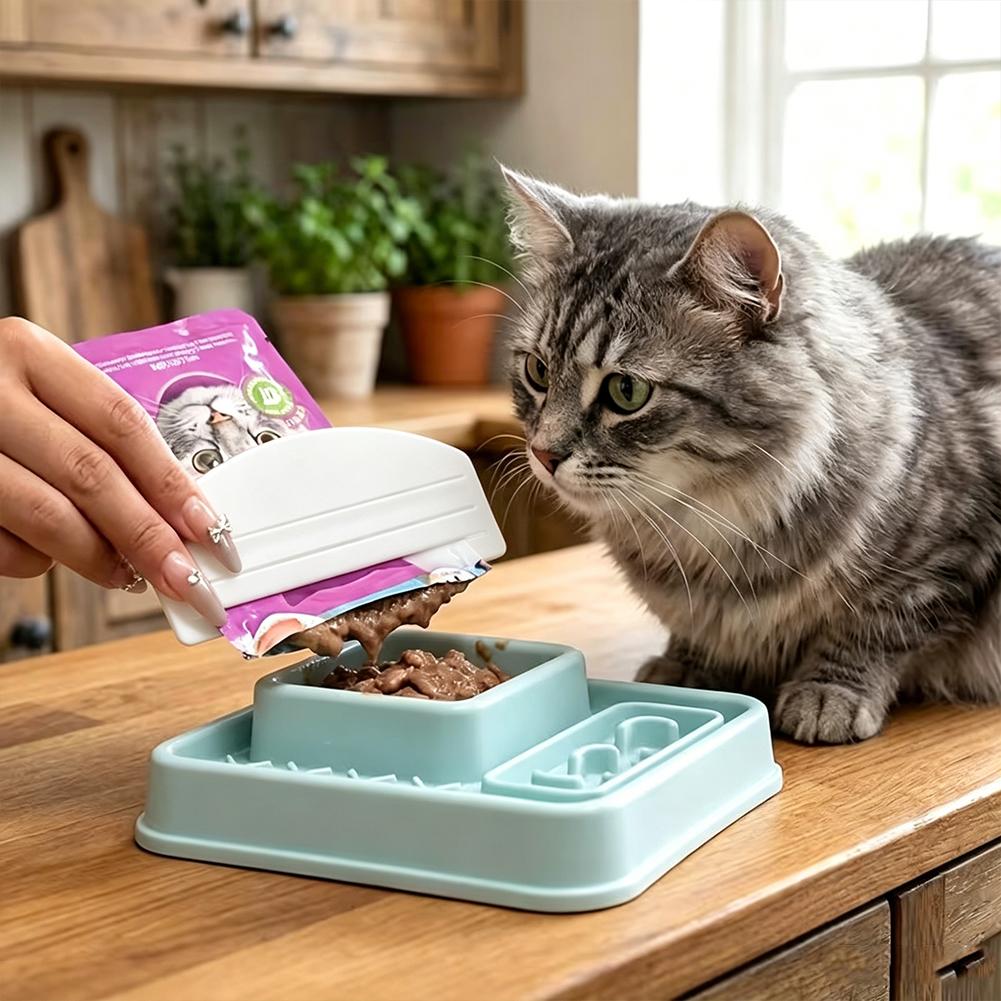 New Cat Treat Dispenser Squeez - огляд і ціна Food Pouch Reusable