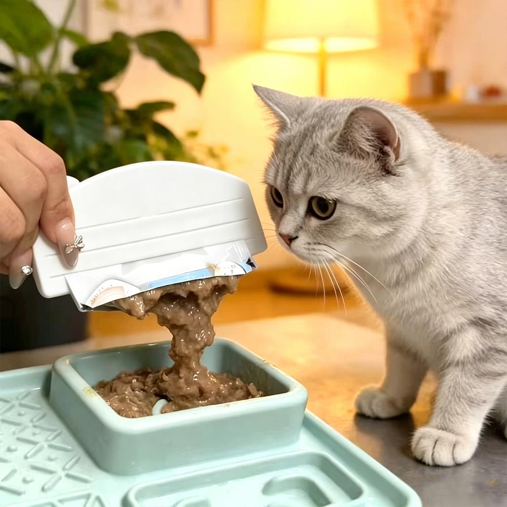 New Cat Treat Dispenser Squeez - огляд і ціна Food Pouch Reusable
