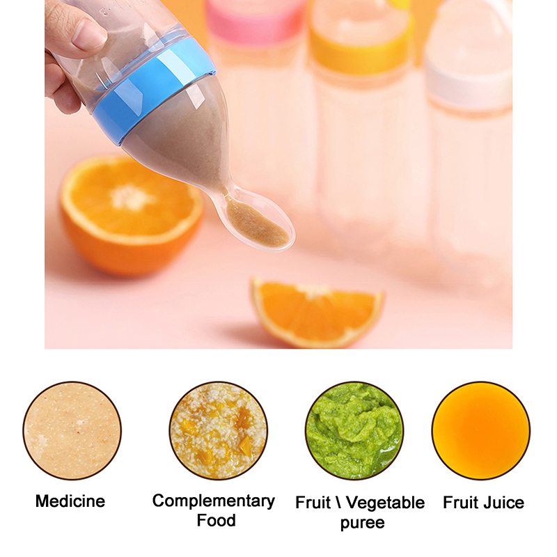 Squeezing Feeding Bottle Silic - огляд і ціна Baby Food Diet