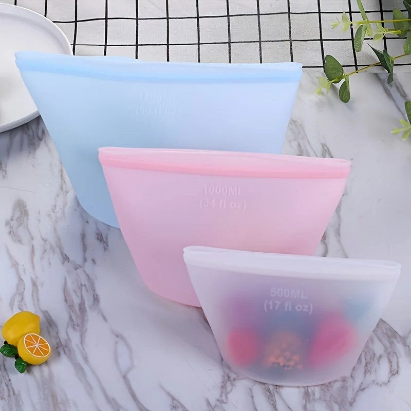 Reusable Silicone Storage Bags - огляд і ціна Food Pouch Reusable