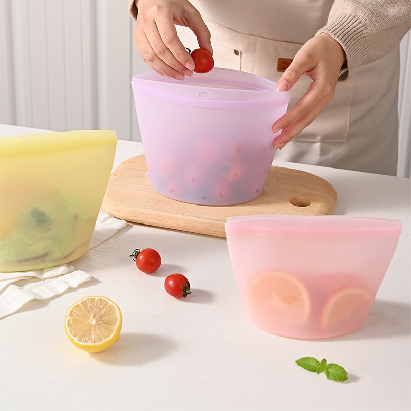 Self-Sealing Silicone Storage  - огляд і ціна Food Pouch Reusable
