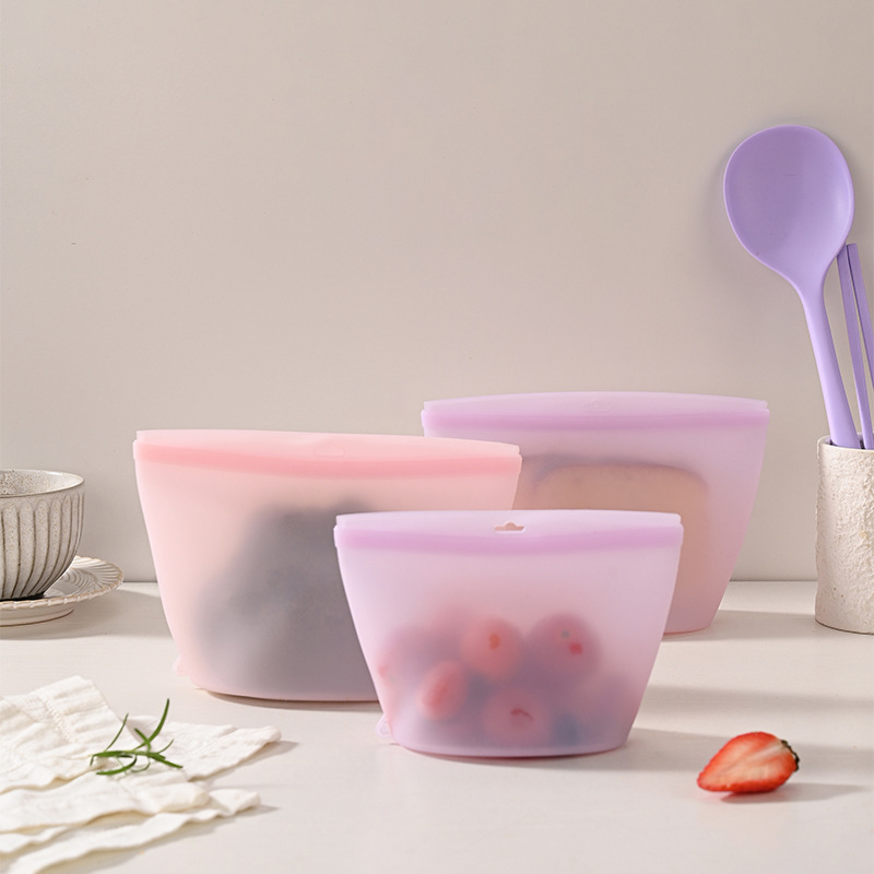 Self-Sealing Silicone Storage  - огляд і ціна Food Pouch Reusable