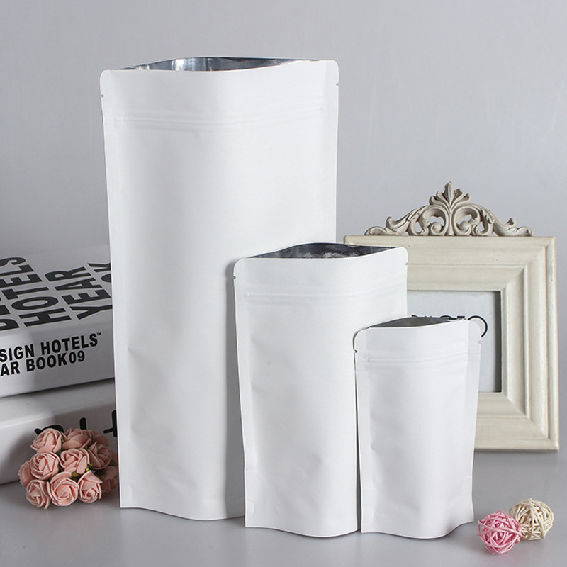 100pcs Wholesale Stand up Whit - огляд і ціна Food Pouch Reusable