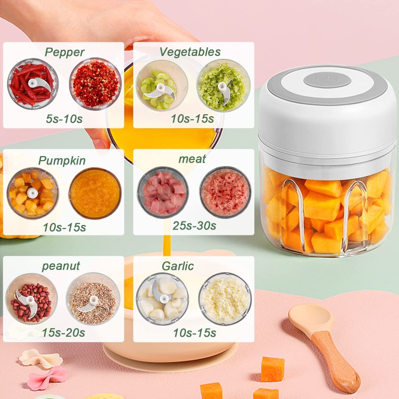 250ML Electric Garlic Grinder  - огляд і ціна Baby Food With Meat