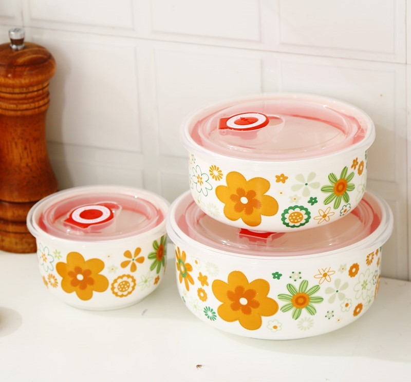 Three-piece set, fine bone chi - огляд і ціна Baby Food Container