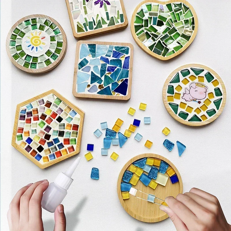 Handmade DIY Mosaic Cup Mat Bo - огляд і ціна Baby Food Eat