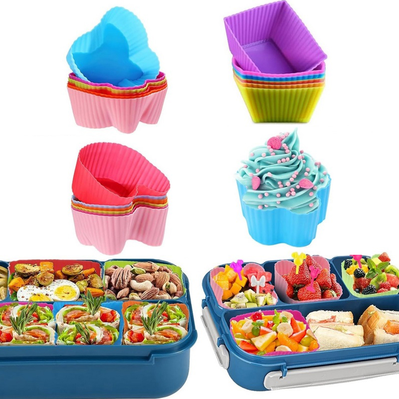 8PCS Silicone Lunch Box Divide - огляд і ціна Baby Food Container