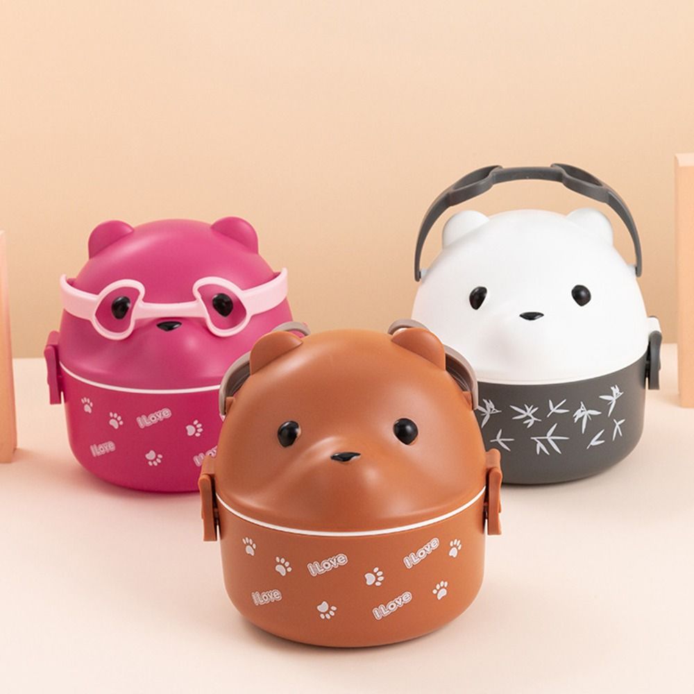1Pcs New Eyeglass Bear Thermal - огляд і ціна Baby Food Container