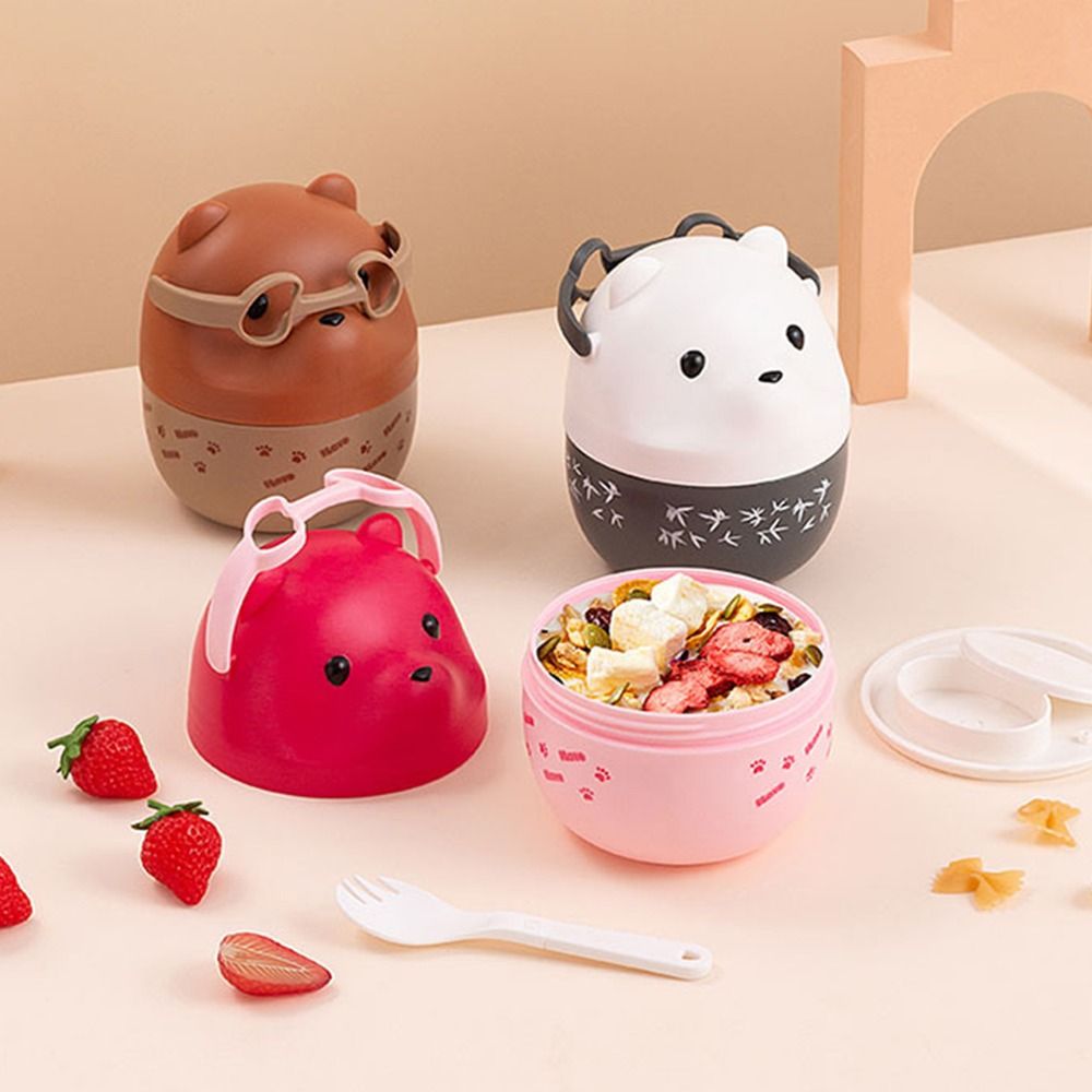 1Pcs New Eyeglass Bear Thermal - огляд і ціна Baby Food Container
